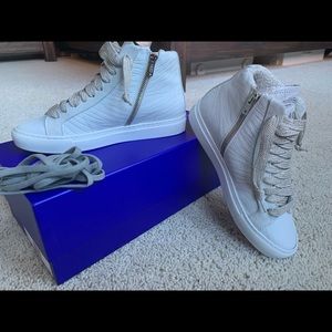 P448 zebra high top sneaker size EU37